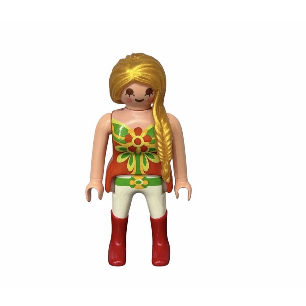 Playmobil City Life Figure Rider Woman Horse Stable Blonde Braid Left -A17